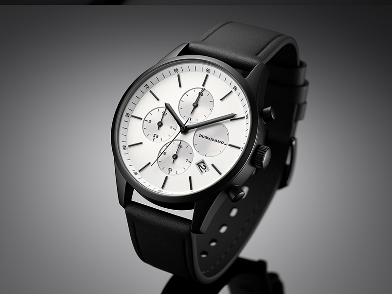 简约时尚智能手表设计展示。(图1)